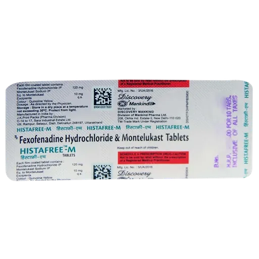 histafree m tablet 10's
